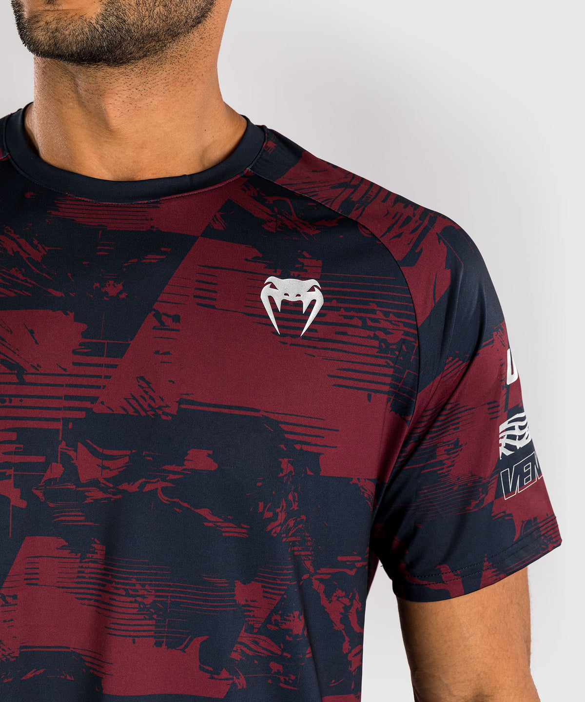 UFC Zenith by Venum Authentic Fight Week Camiseta de manga corta Performance Hombre - Azul marino/Burdeos/Plateado