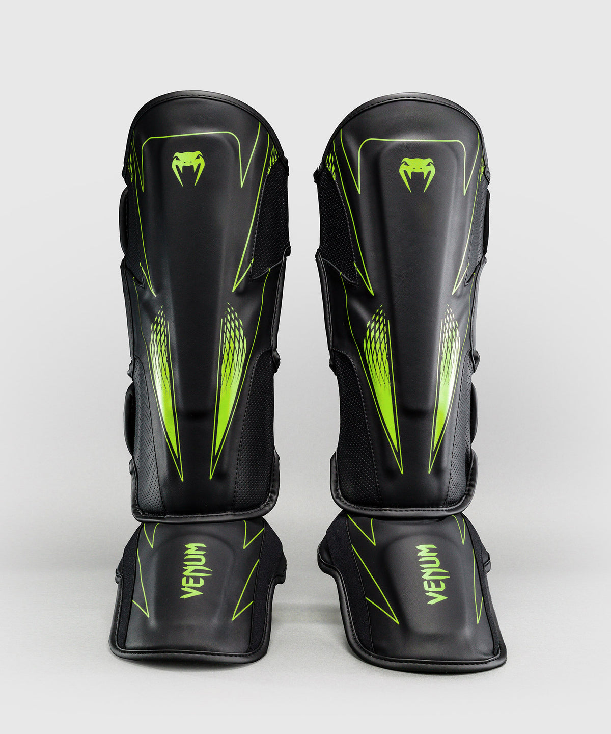 Venum Amazonia Reborn Shin Guards - Black/Green