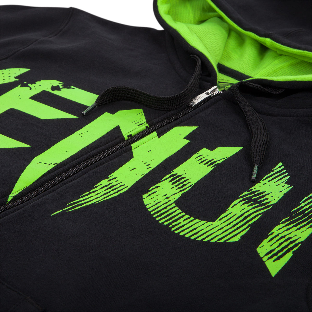 Sudadera con capucha Venum Undisouted - Negro/Amarillo Fluo