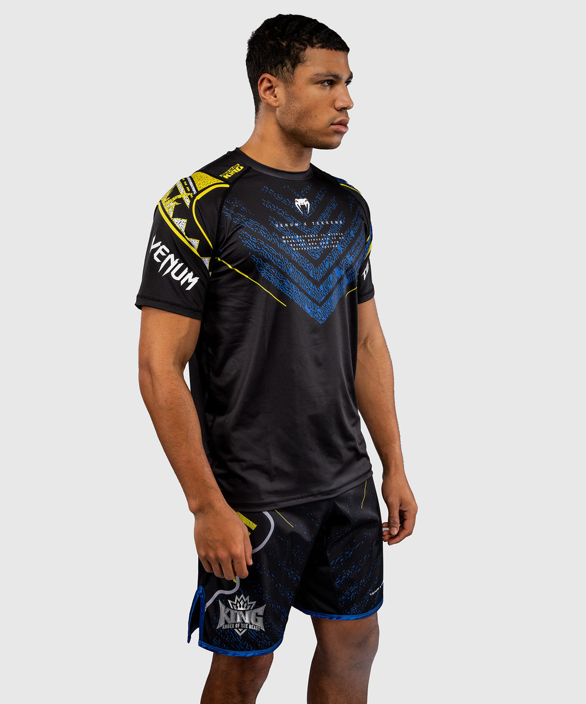Venum x TEKKEN 8 Camiseta Dry-Tech King - Negro/Amarillo