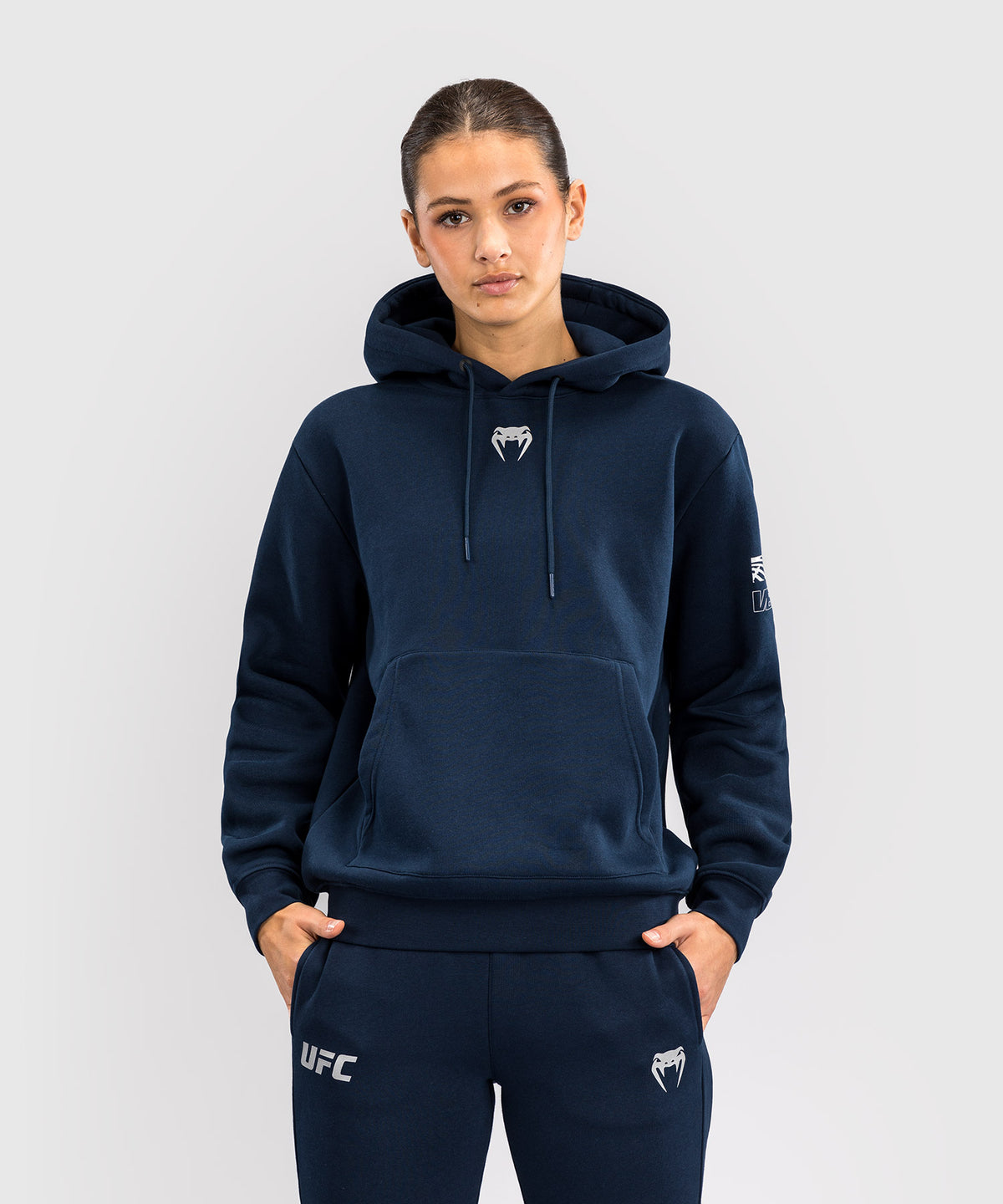 UFC Fusion by Venum Fight Week Women’s Pullover Hoodie - Solid Oceanic Blue