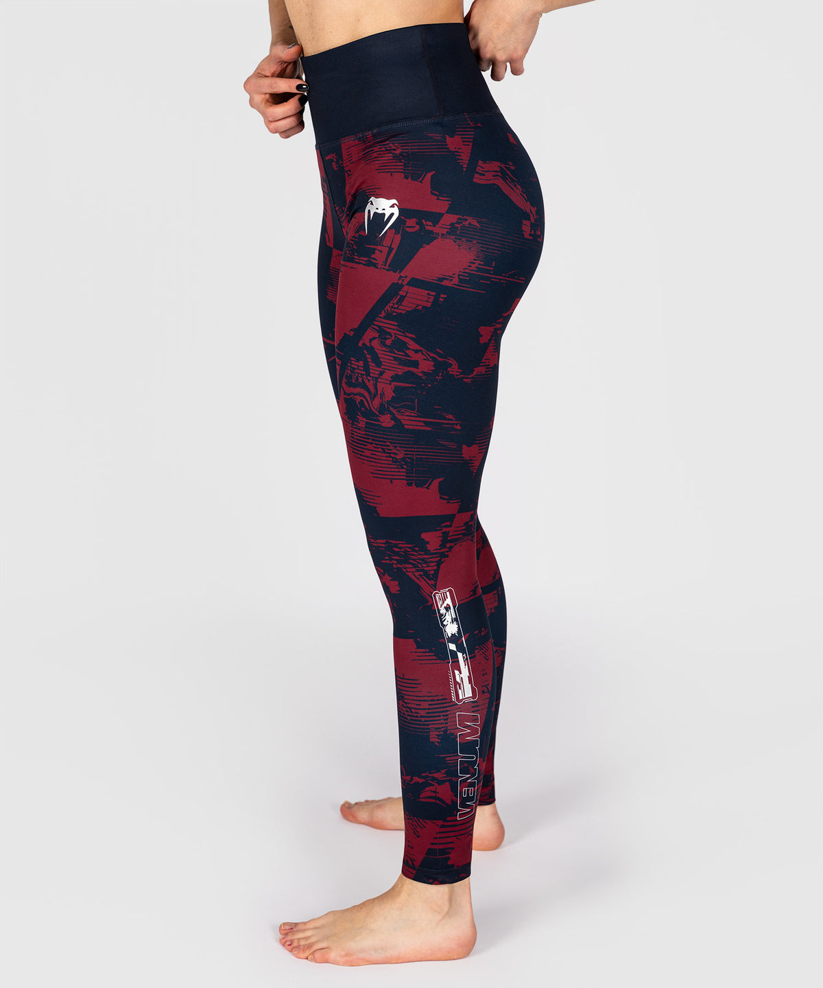 Legging Femme UFC Zenith by Venum Authentic Fight Week - Bleu marine/Bordeaux/Argent