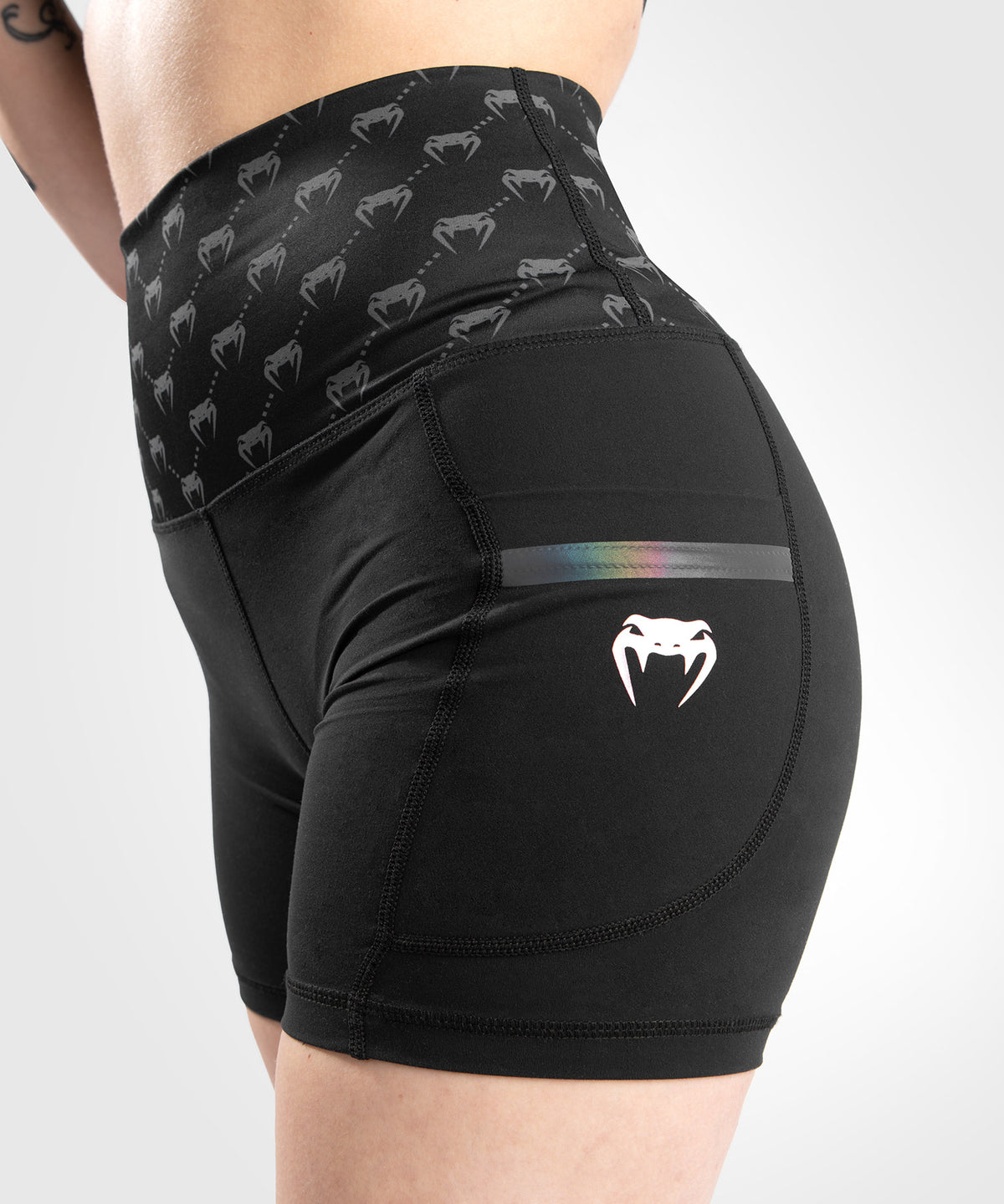 Short De Compression Venum Monogram - Pour Femme - Noir/or rose