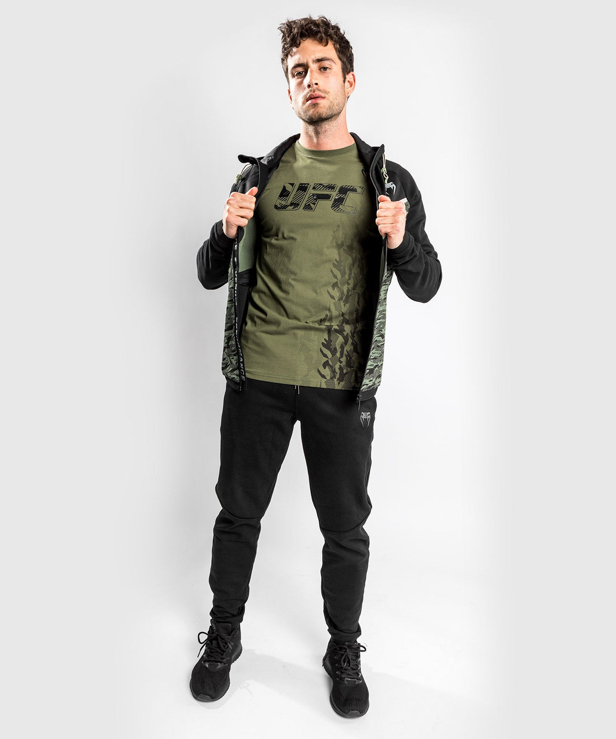 Hooded Sweatshirt Venum Laser Evo 2.0 - Khaki Camo