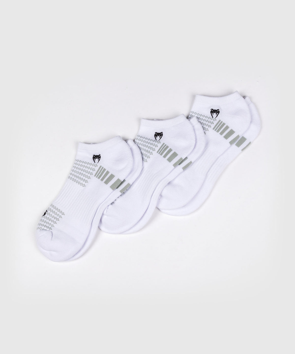 Pack de 3 Paires de Socquettes Venum Vector - Blanc/Gris