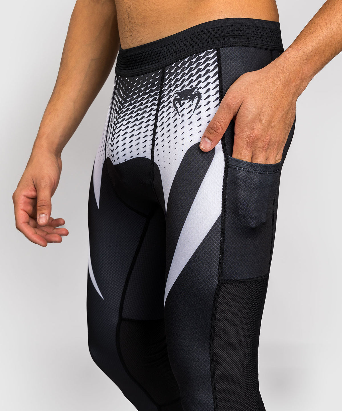 Venum No Gi Pantaloni aderenti - Nero/Bianco