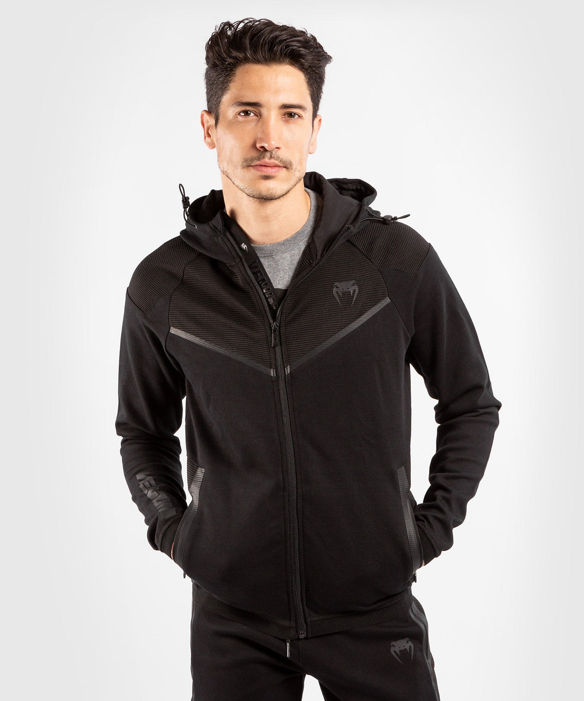 Venum Laser Evo 2.0 Hooded Sweatshirt - Black/Noir