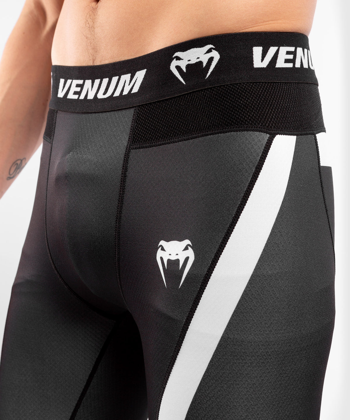 Pantalones de compresión Venum No Gi 3.0 - Negro/Blanco