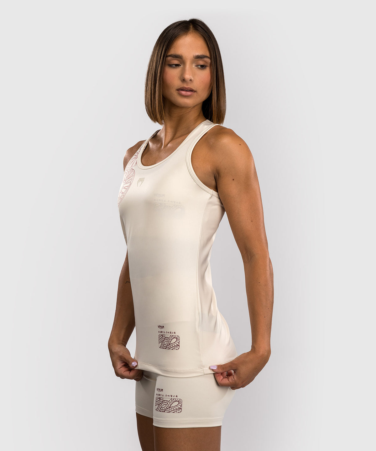 Venum Serpenti Women’s Tank Top - Ivory/Burgundy