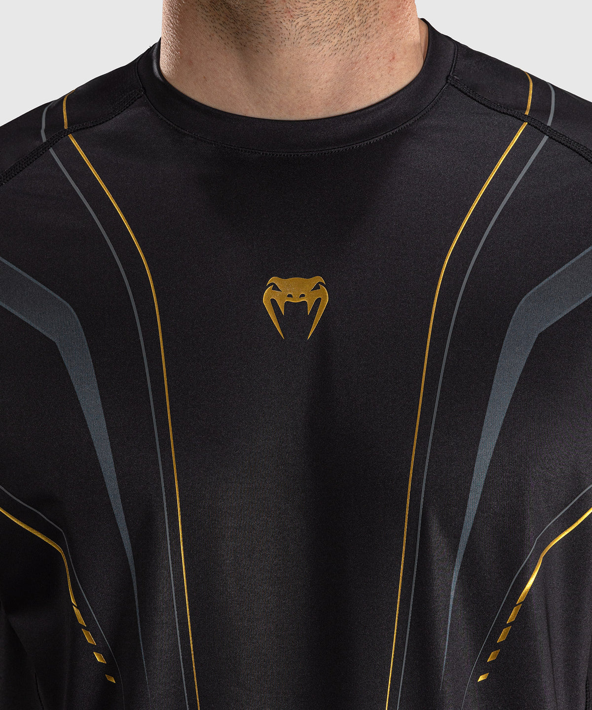 Venum Streamline Maglietta Dry Tech – Nero/Oro