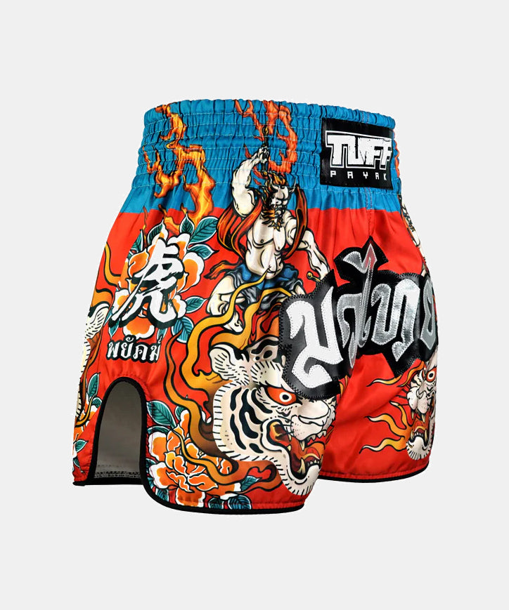 Tuff Payak Fujin The Wind God Pantalones de Muay Thai - Rojo