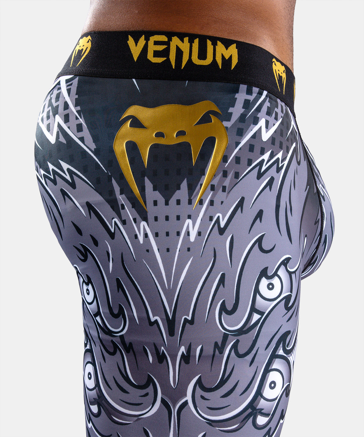 Venum Wolf Atak Spats – Nero/Grigio
