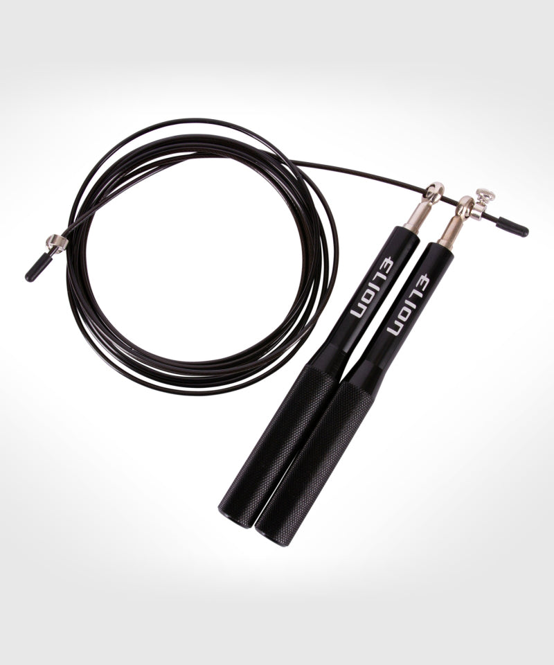 Elion Acero Cuerda para Saltar - Negro