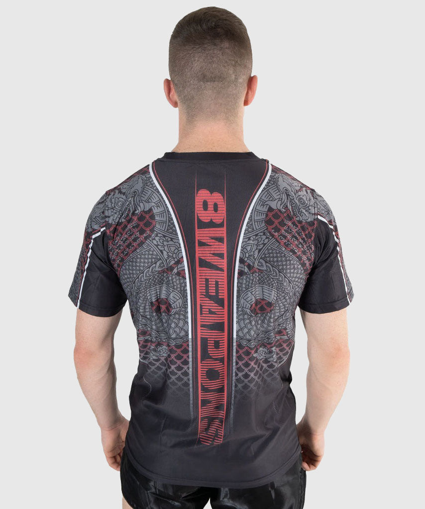 8 Weapons Functional Naga Yant T-shirt - Black/Red