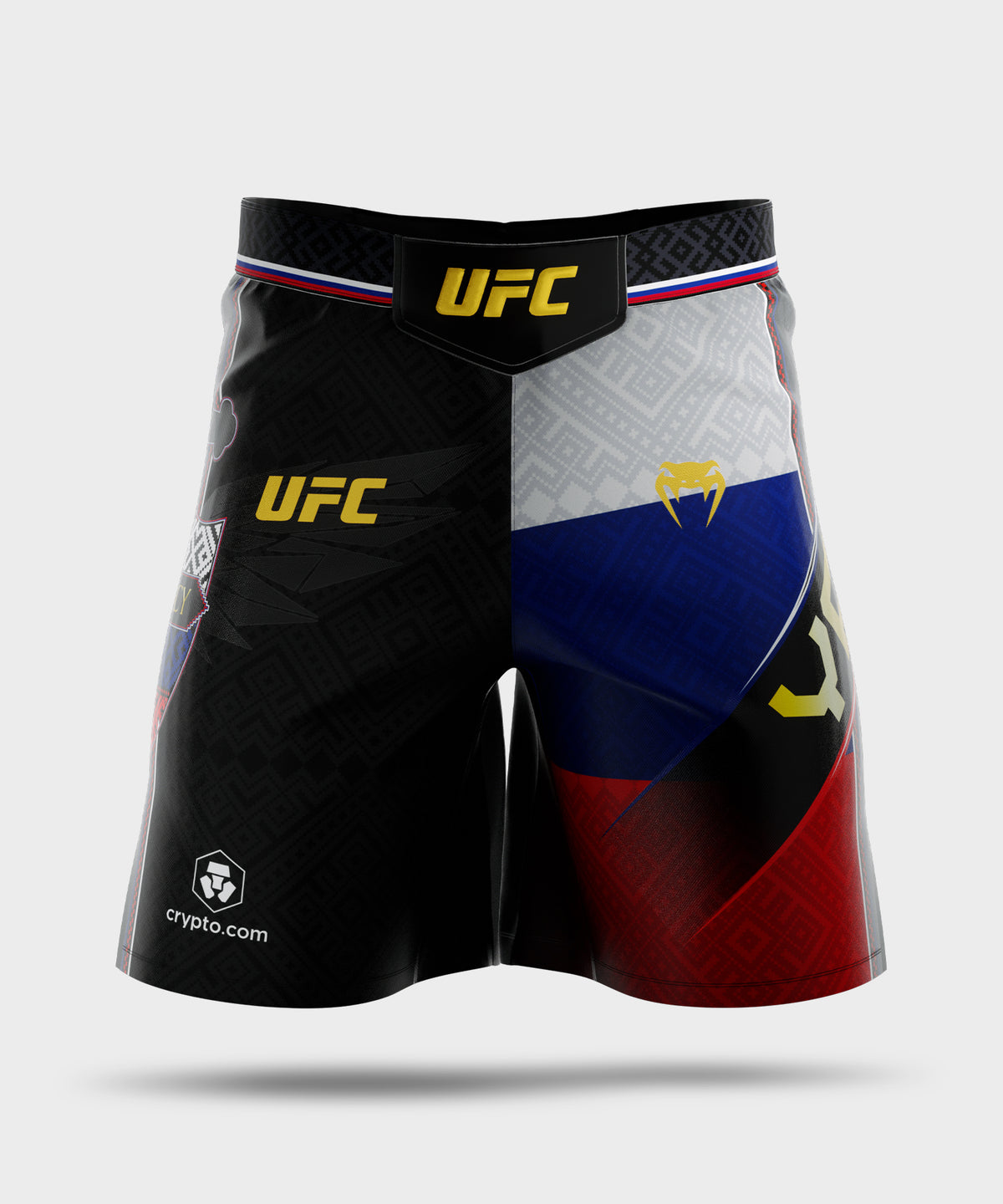 Venum UFC Unrivaled by Venum Petr Yan Long Fit Fightshorts für Herren – Schwarz