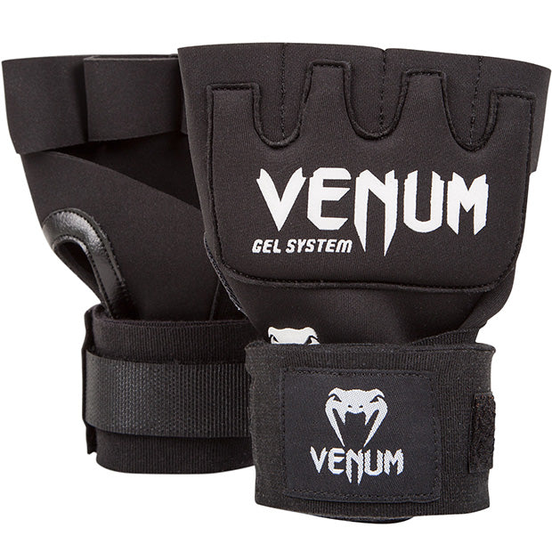 Venum Kontact Gel Glove Wraps (One Size Fits Most) - Black