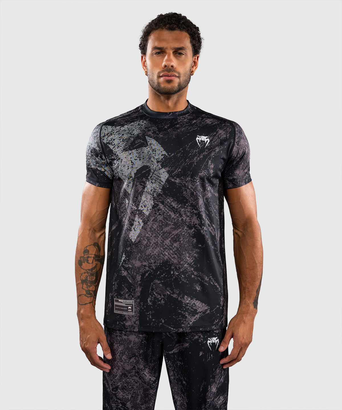 T-shirt Dry Tech Venum Rage & Workout - Noir/Gris