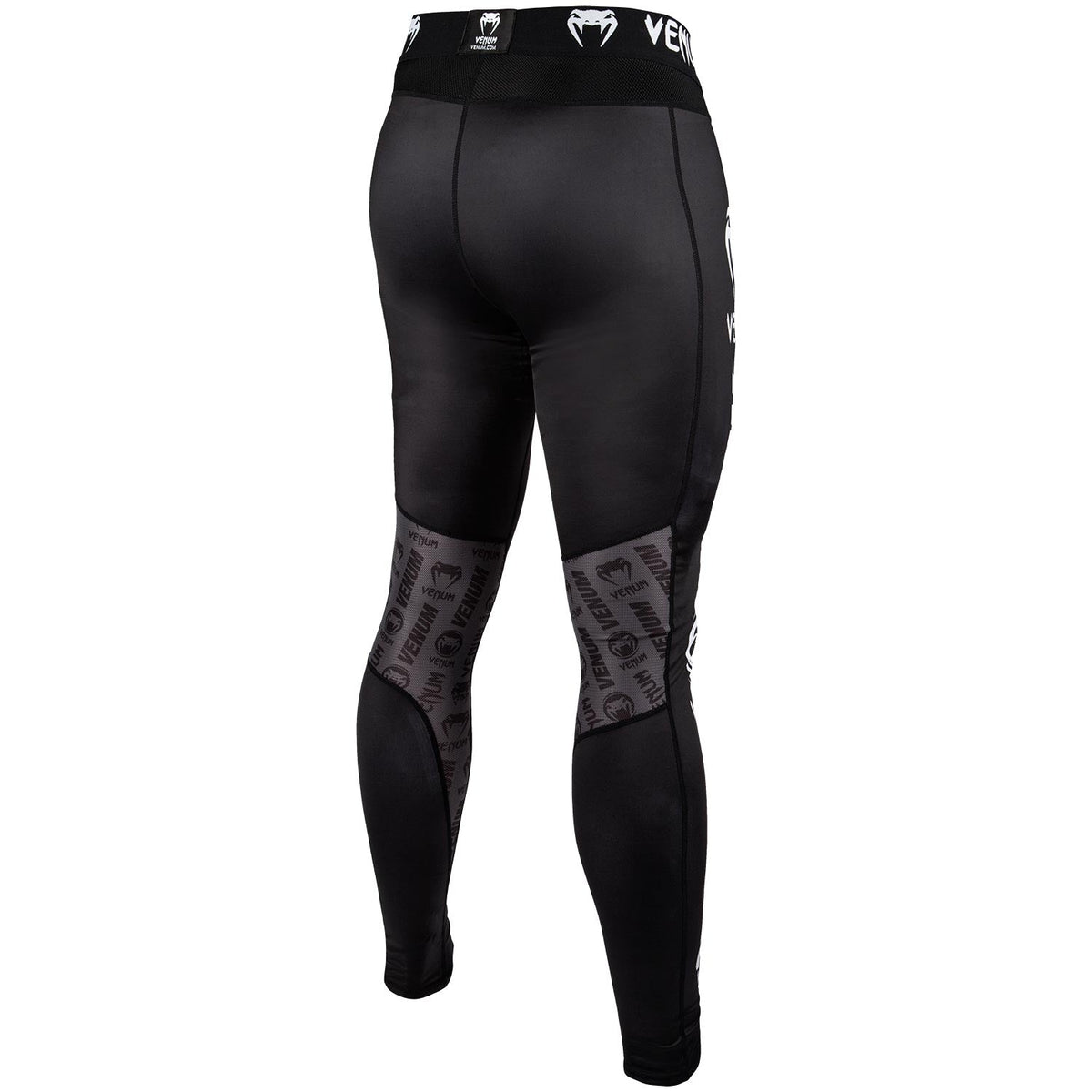 Venum Logos Compression Pants - Black/White