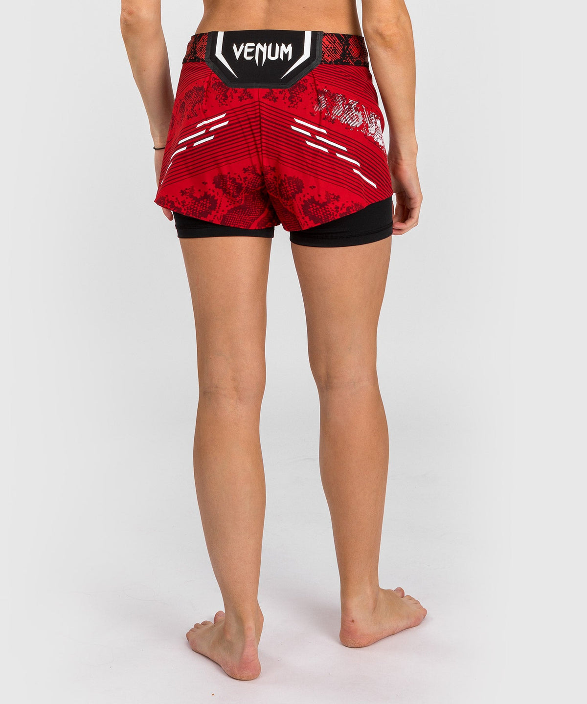 Short de Combat pour Femmes UFC Adrenaline by Venum Authentic Fight Night - Rouge