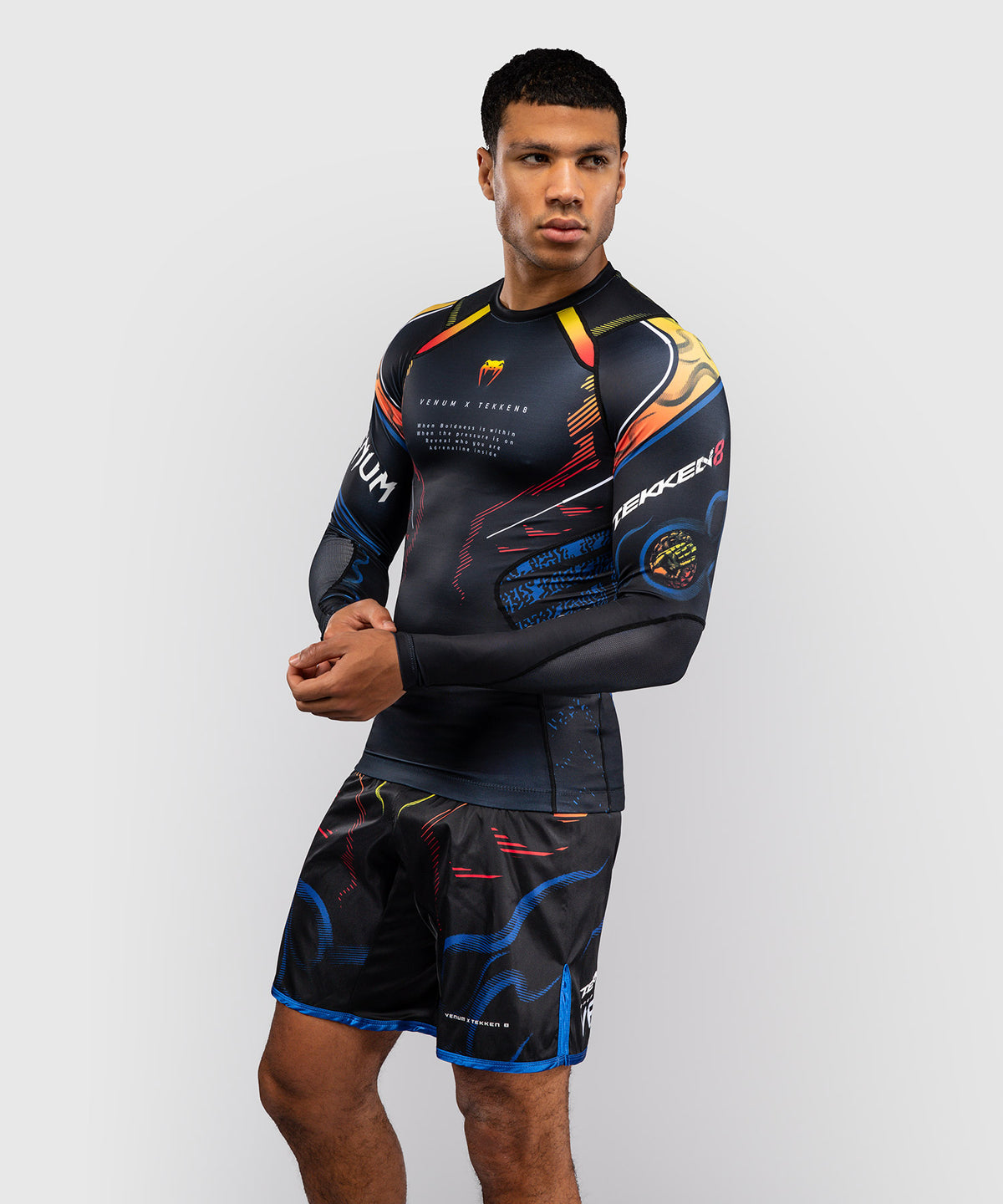 Rashguard à Manches Longues Yoshimitsu Venum x TEKKEN 8  - Noir/Orange
