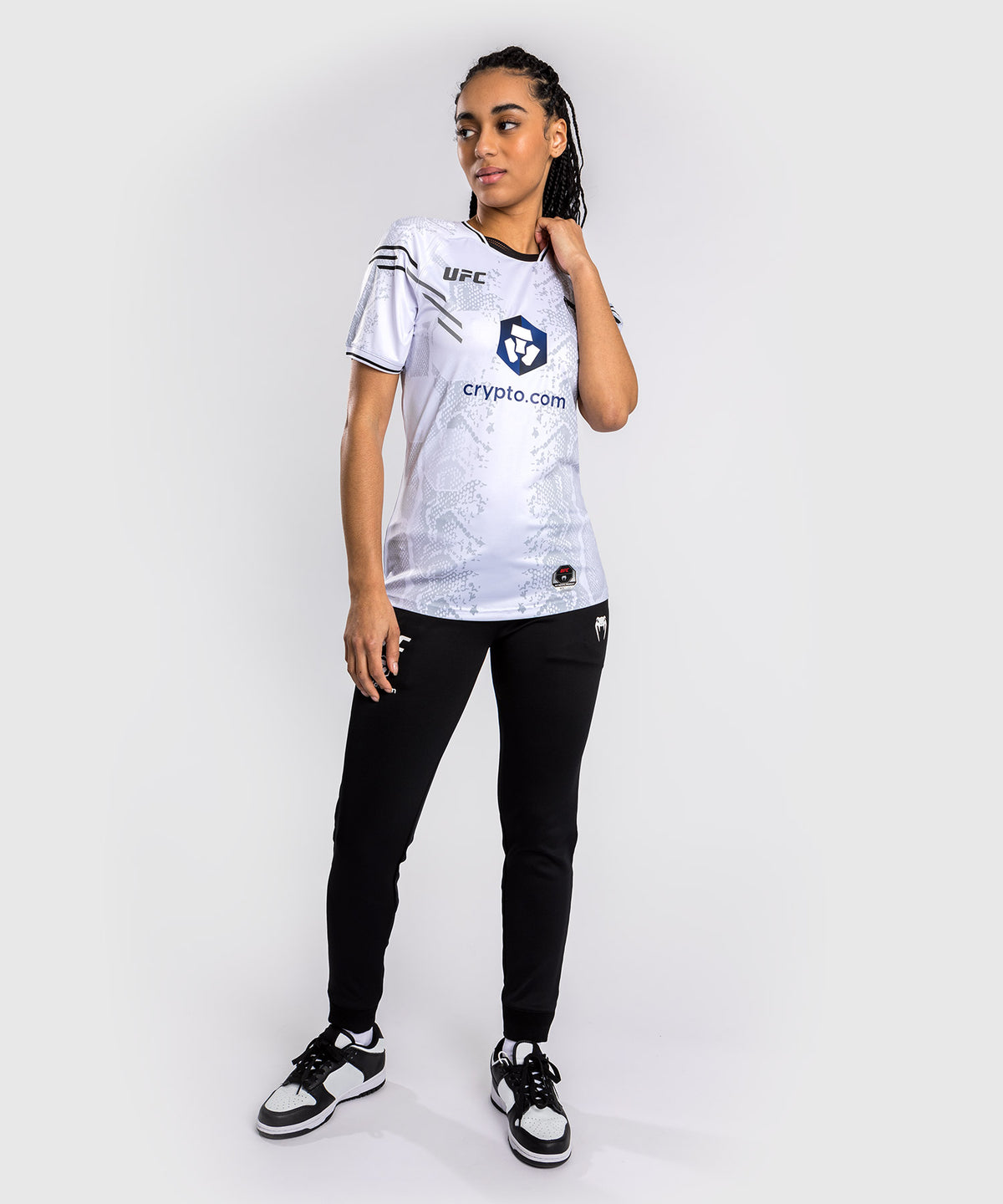 UFC Adrenaline by Venum Authentic Fight Night T-shirt Walkout para Mujer - Blanco