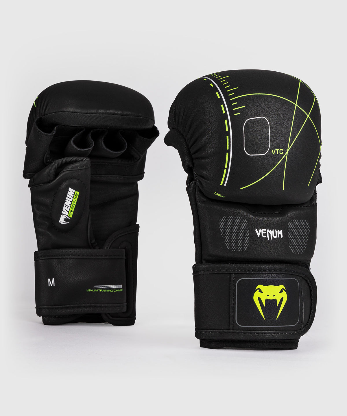 Venum Training Camp 4.0 Guanti da sparring - Nero/Verde Neo