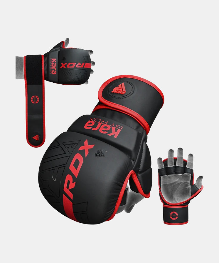Gants de sparring MMA F6 Kara RDX - Noir/Rouge