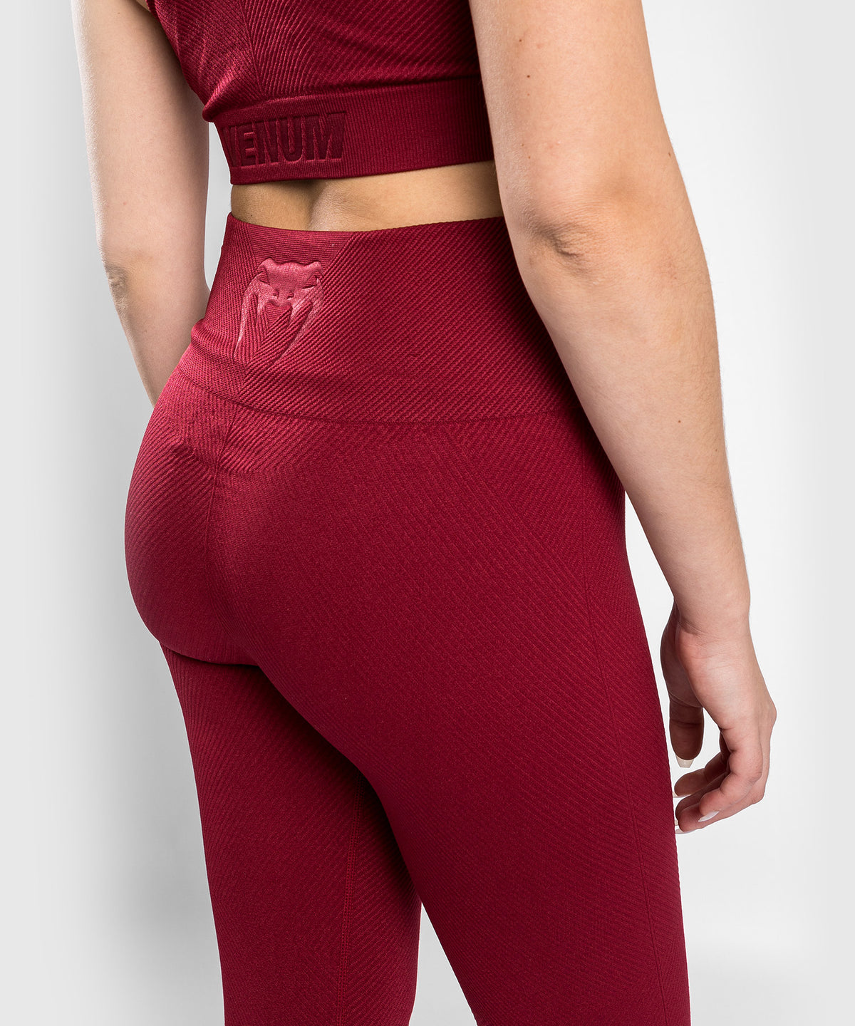 Venum Sparring Seamless 7/8 Leggings - For Women - Burgundy 