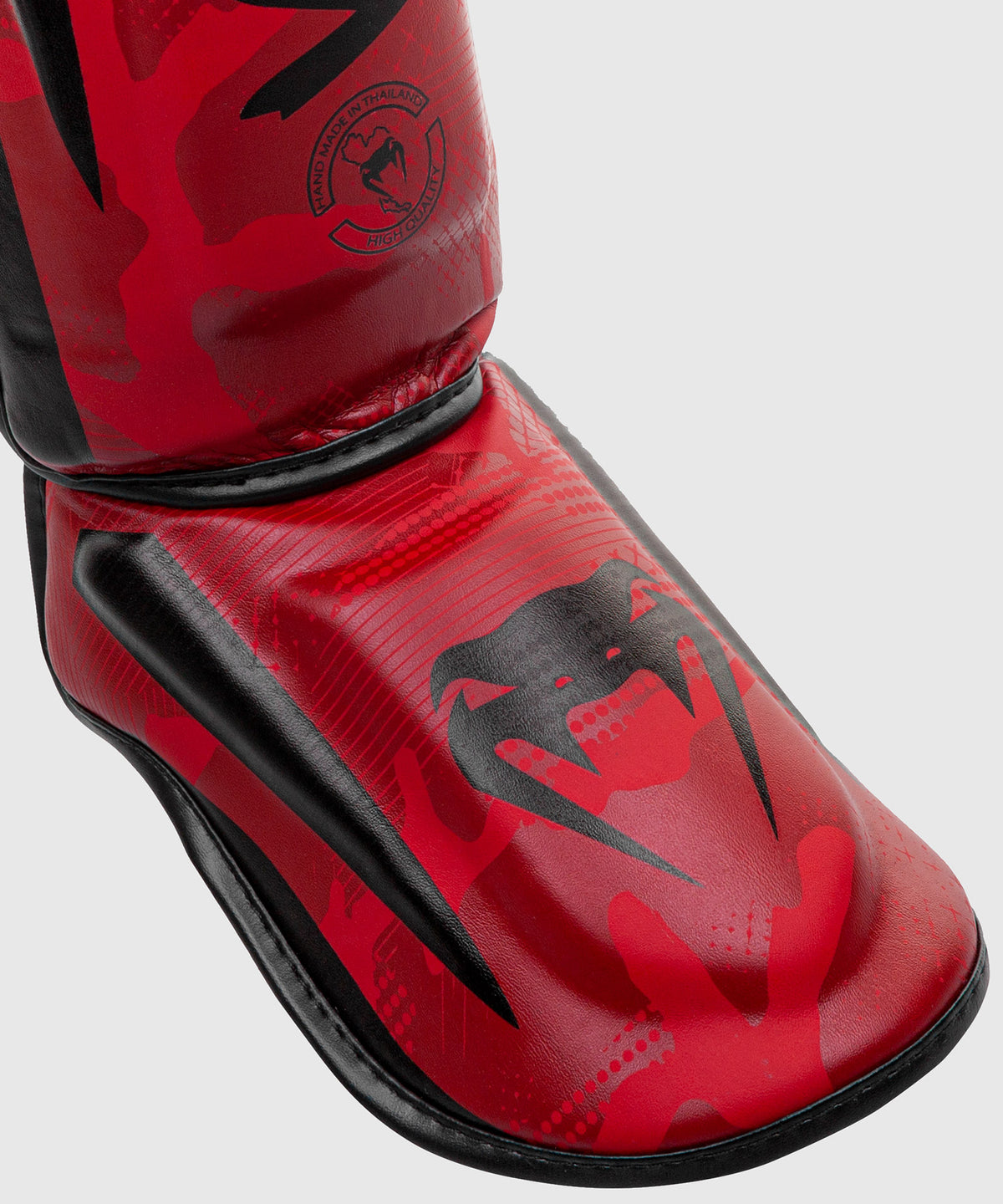 Venum Elite Shin Guard - Red Camo