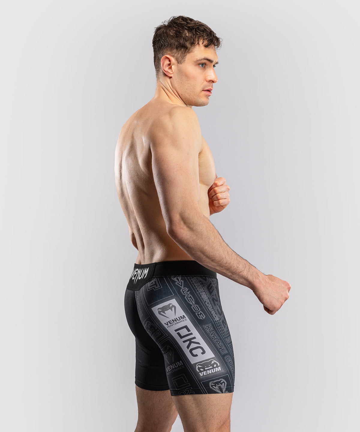 Karate Combat by Venum Vale Tudo Shorts - Black/Grey