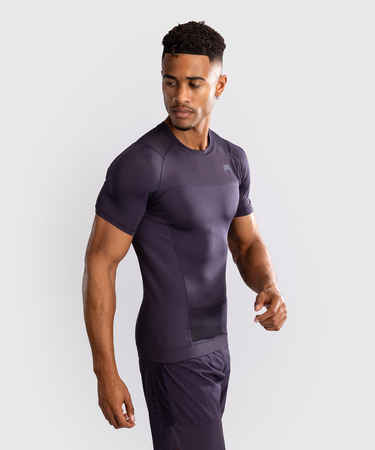 Venum G-Fit Air Herren Kurzarm Rashguard - Tiefpurpur