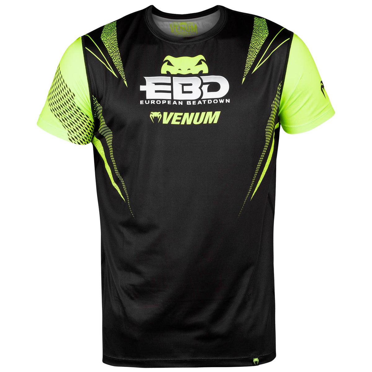 T-shirt Dry Tech Venum European Beatdown - Noir/Jaune Fluo