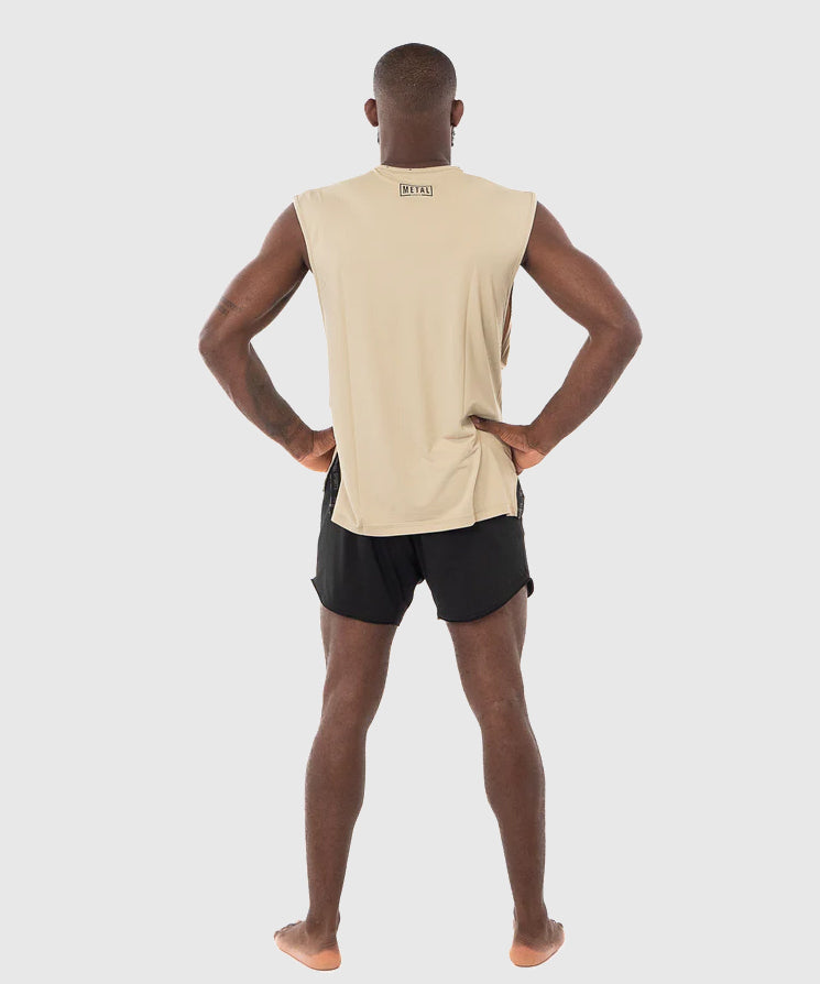 Metal Boxe Entrenamiento Metal Desert Storm Camiseta de tirantes - Beige