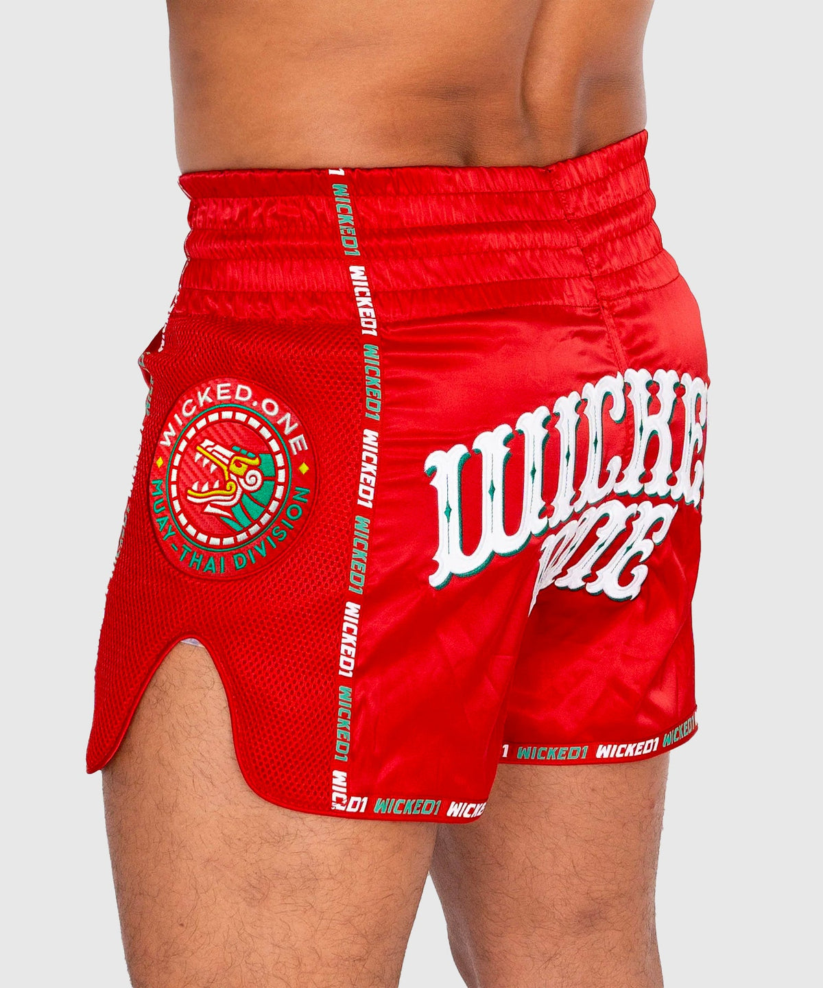 Wicked One Bandido Pantaloncini da Muay Thai - Rosso