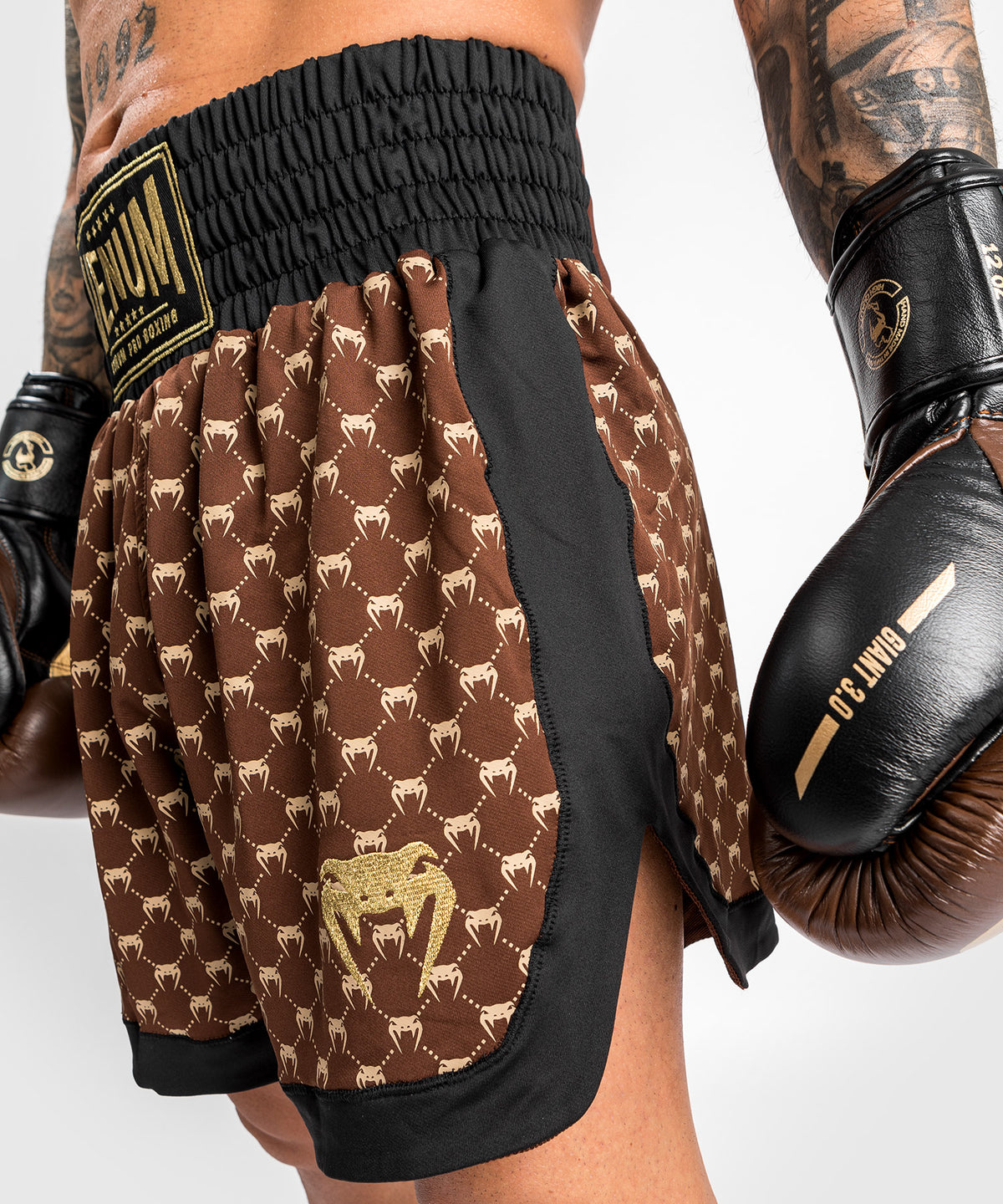 Venum Monogram Boxershorts - Schwarz/Braun
