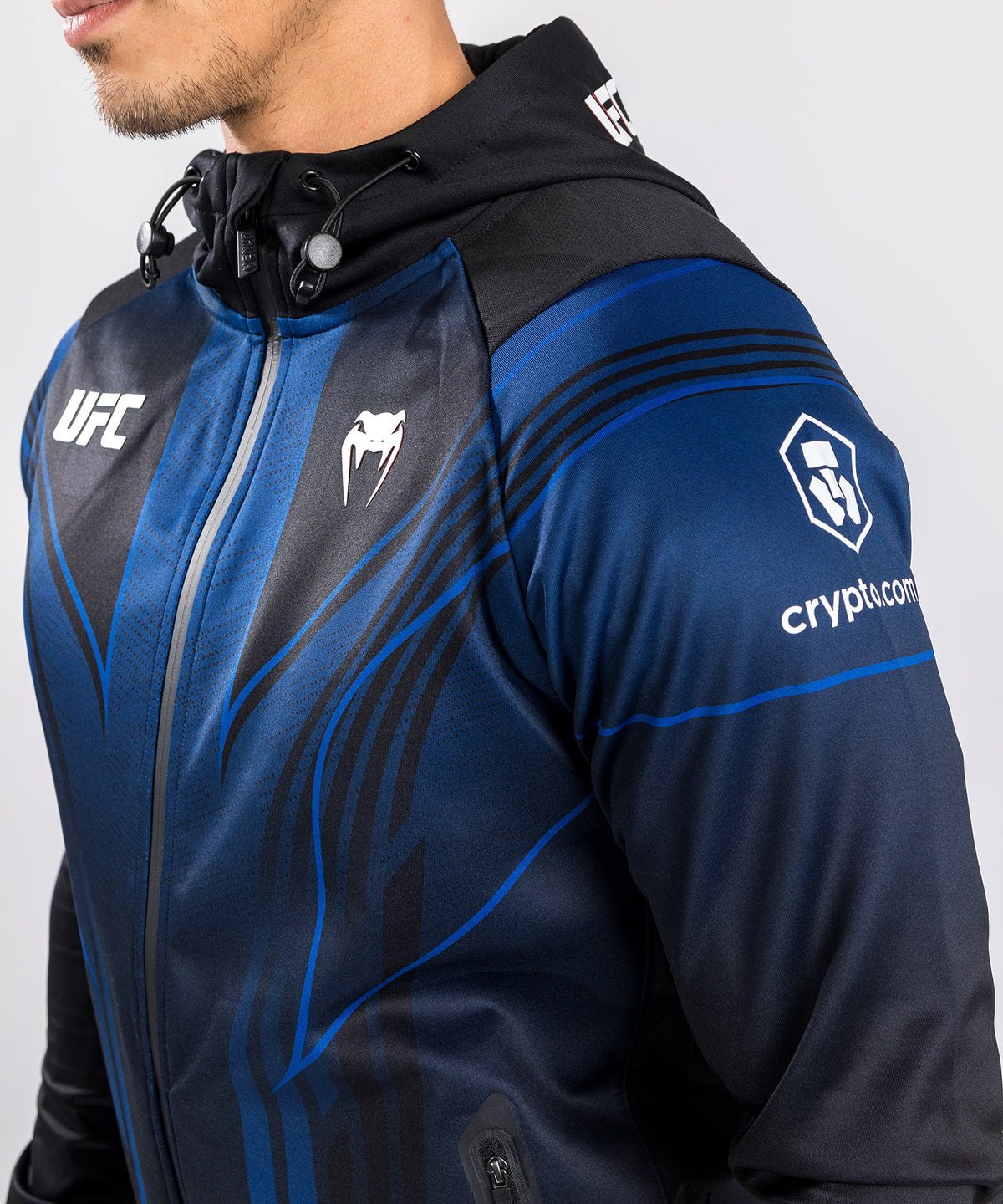 Felpa con cappuccio da uomo UFC Venum Authentic Fight Night 2.0 - Midnight Edition