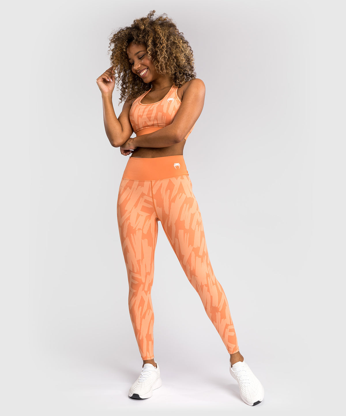 Venum Graffiti Leggings de Largo Completo para Mujer - Albaricoque Terciopelo