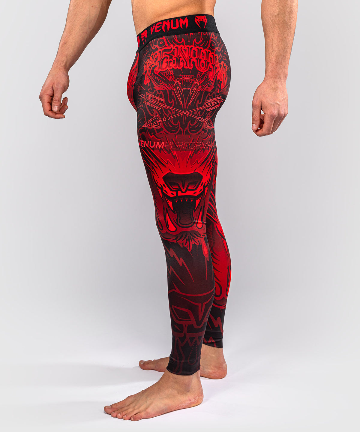Venum Wolf Atak Spats – Schwarz/Rot