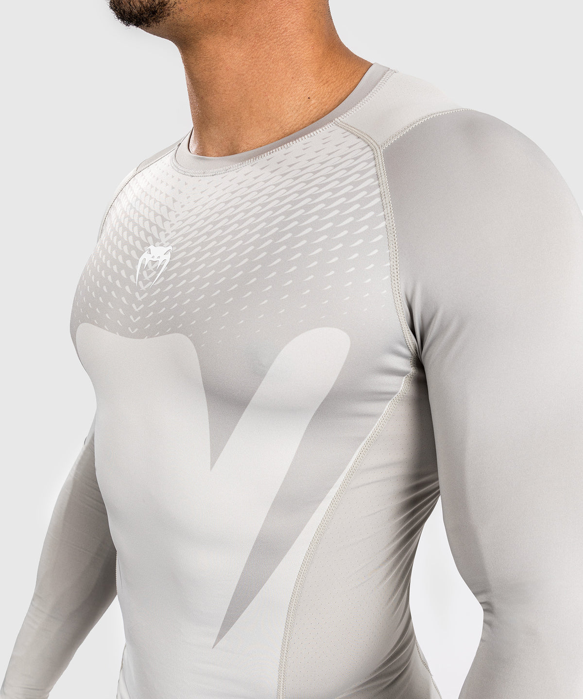 Venum Attack Rashguard de Manga Larga para Hombre - Arena