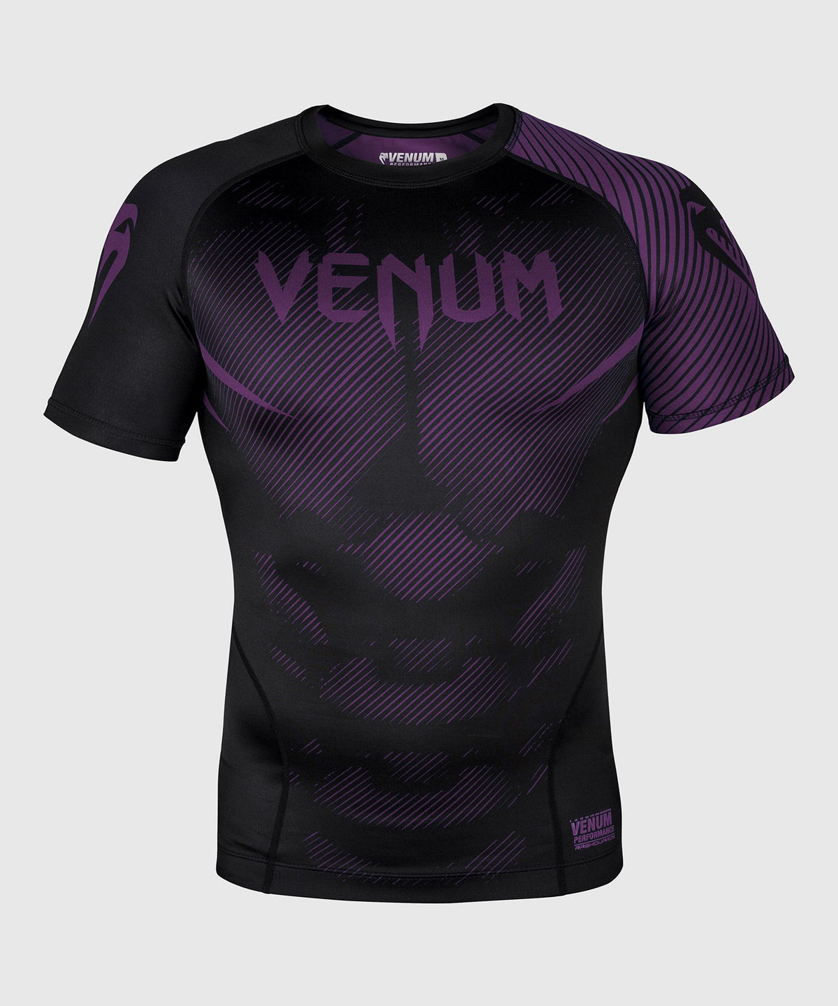 Rashguard Venum NoGi 2.0 - Manches courtes Approuvé IBJJF - Noir/Violet