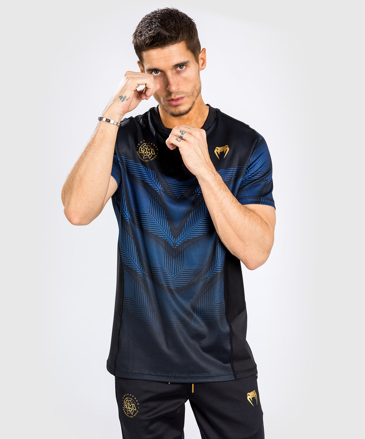 Venum Phantom Loma Dry Tech T-shirt - Black/Blue