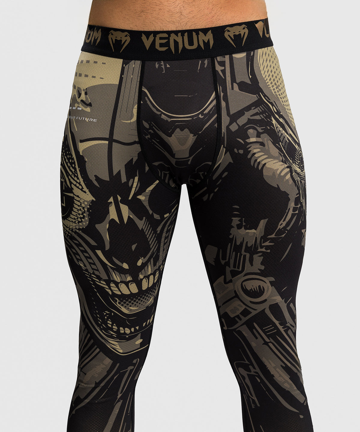 Venum Invader Spats - Schwarz/Sand