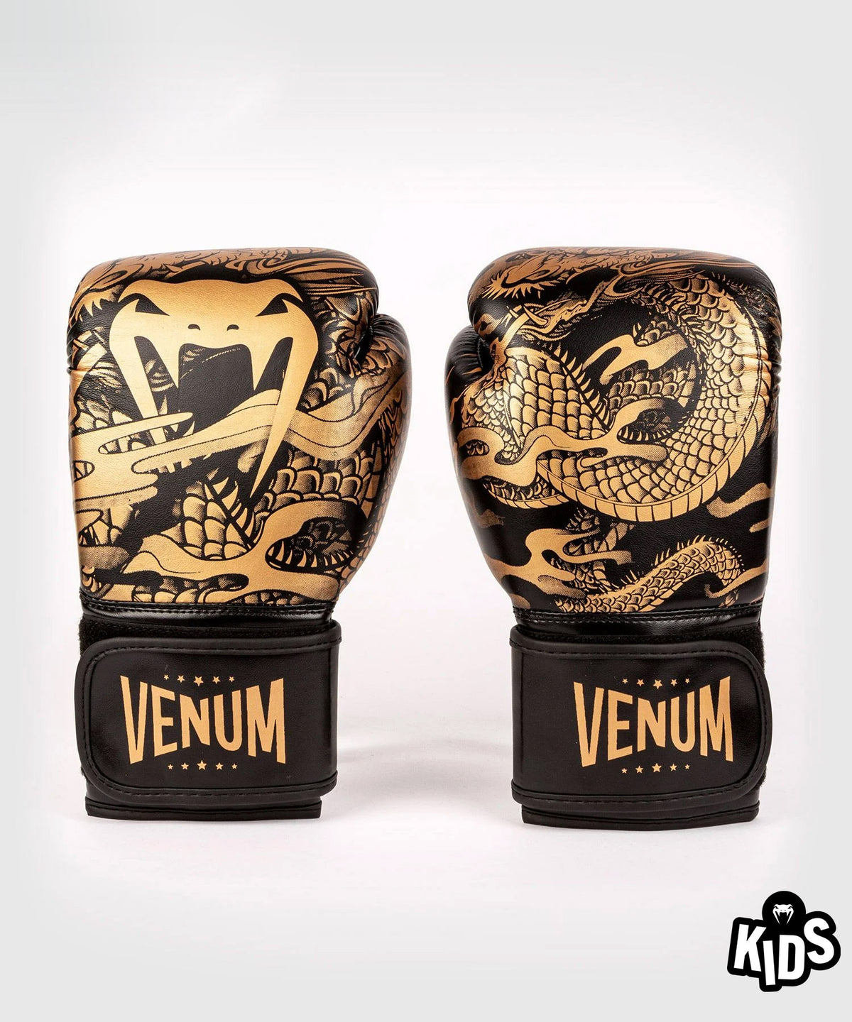Venum Impact Dragon's Flight Guantes de boxeo para niños - Negro/Bronce