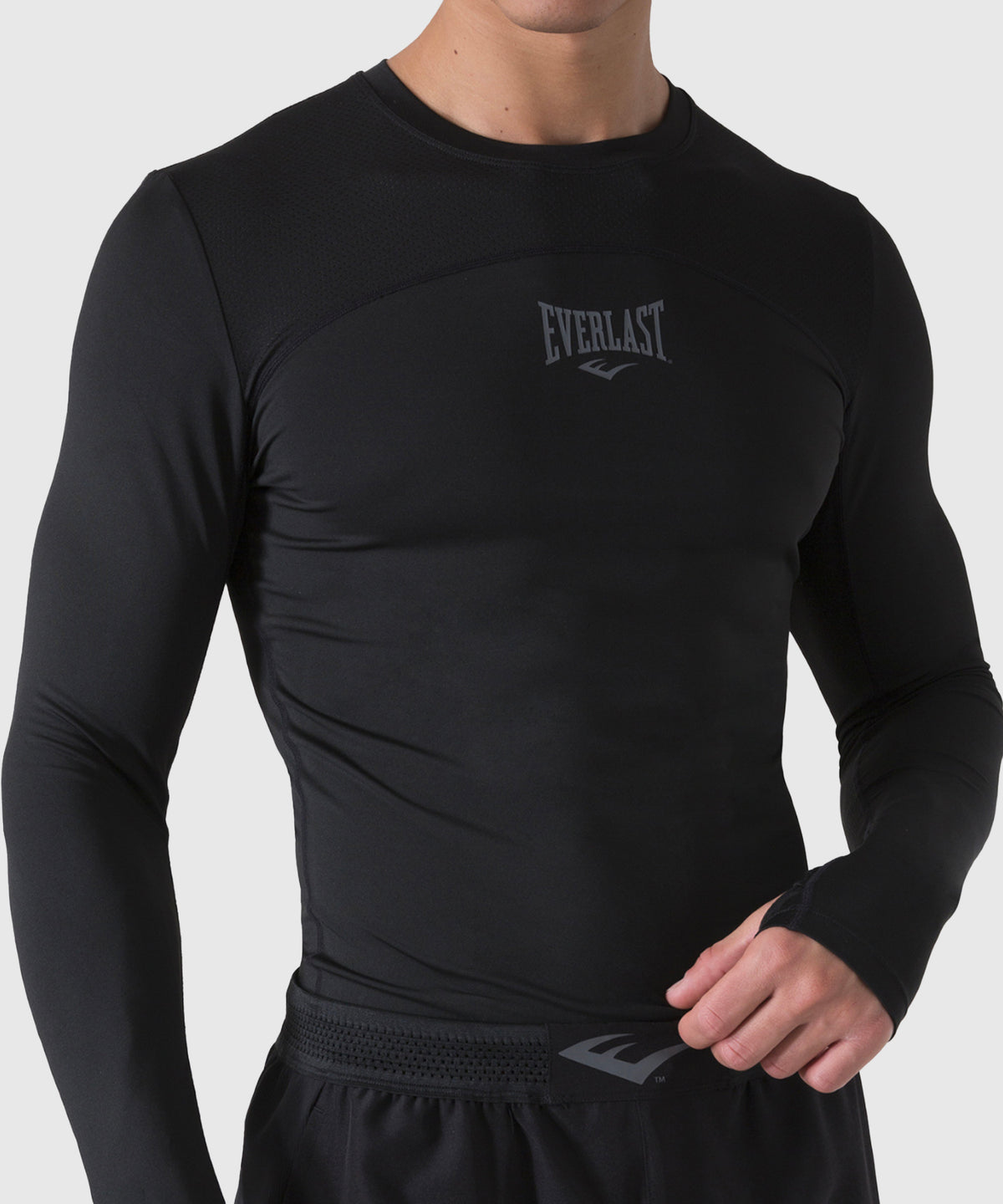 T-shirt de Compression Manches Longues Everlast -Noir