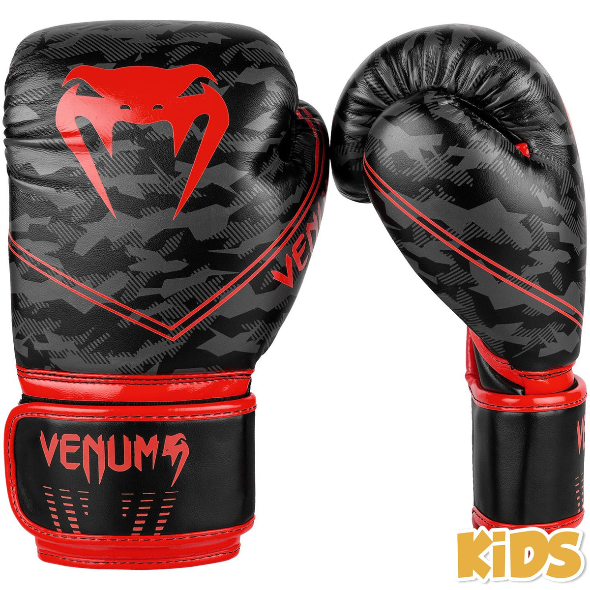 Gants de boxe Enfant Venum Okinawa 2.0 - Noir/Rouge