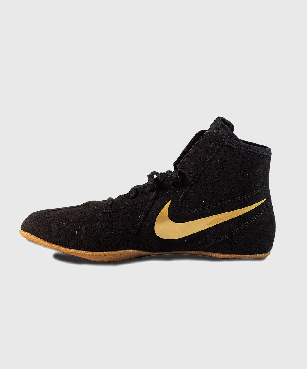 Chaussures de lutte Nike Footsweep 2 - Noir/Or/Gomme