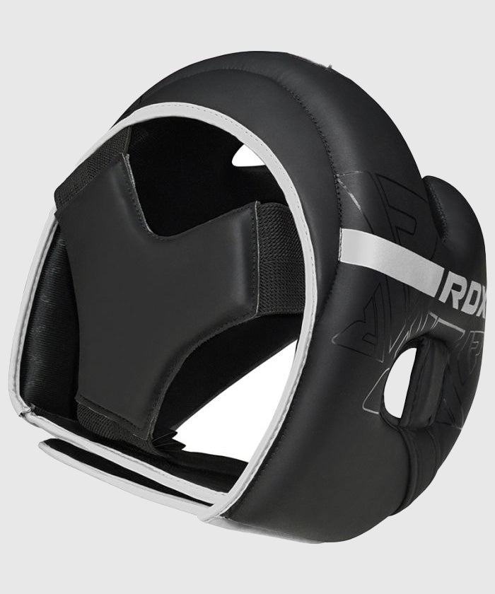 RDX F6 Kara Casco da Boxe - Nero/Bianco