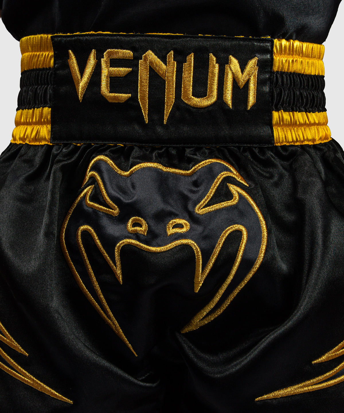 Venum Bangkok Fury Muay-Thai-Shorts für Kinder - Schwarz/Gold