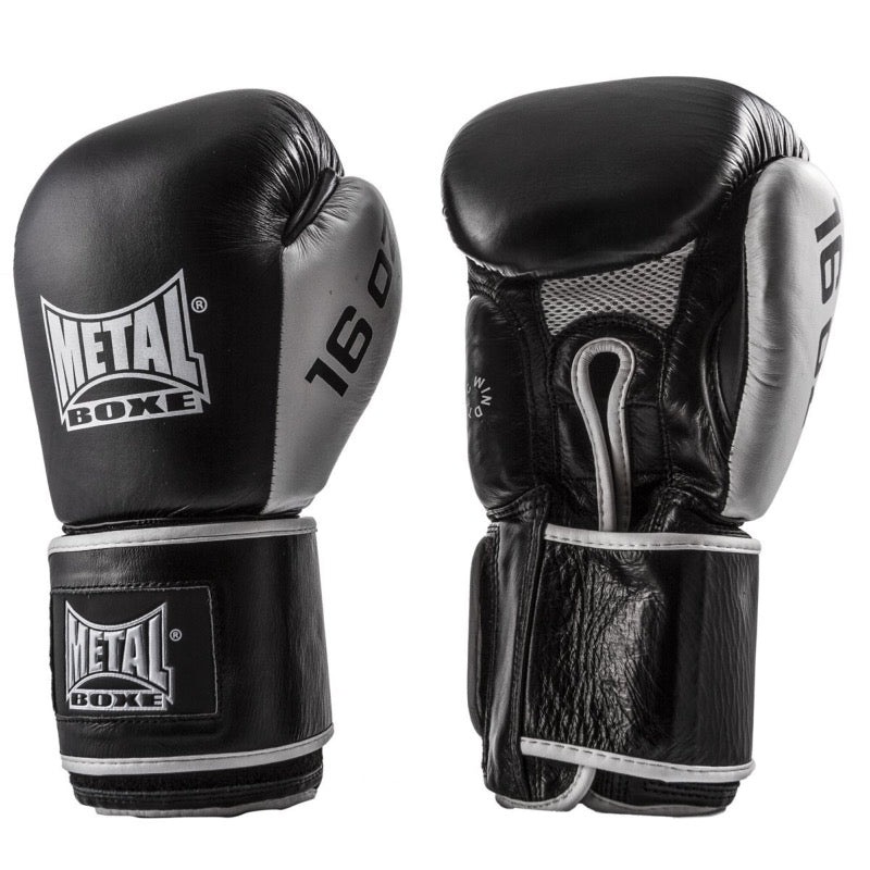 Metal Boxe Super Sparring Guantes de Boxeo - Negro/Grau