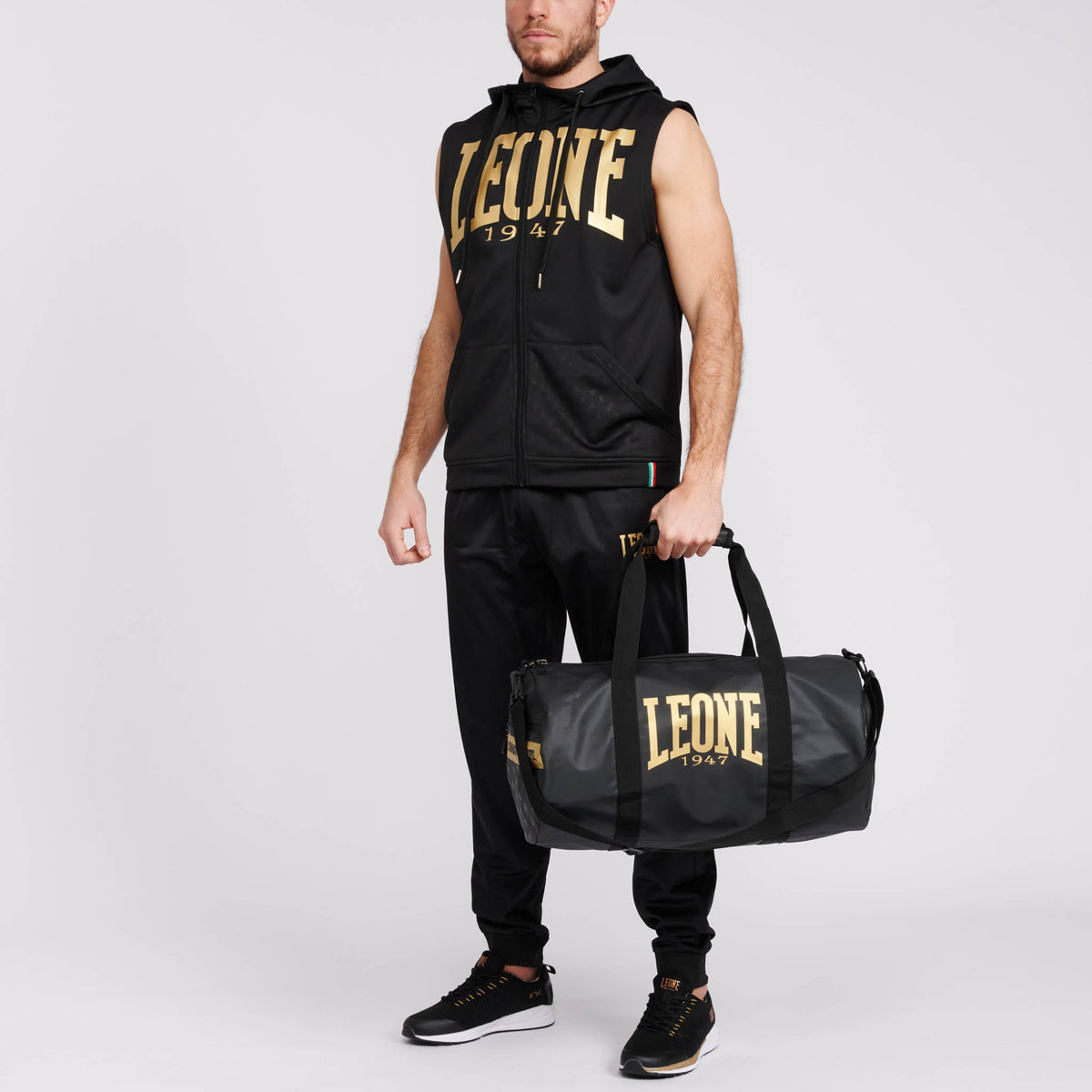 Leone Duffle Dna Borsa Sportiva - Nero/Oro